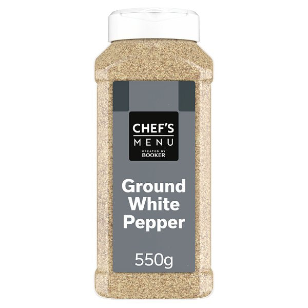 550g Chef's Menu Ground White Pepper - Bulk Food Ration Storage