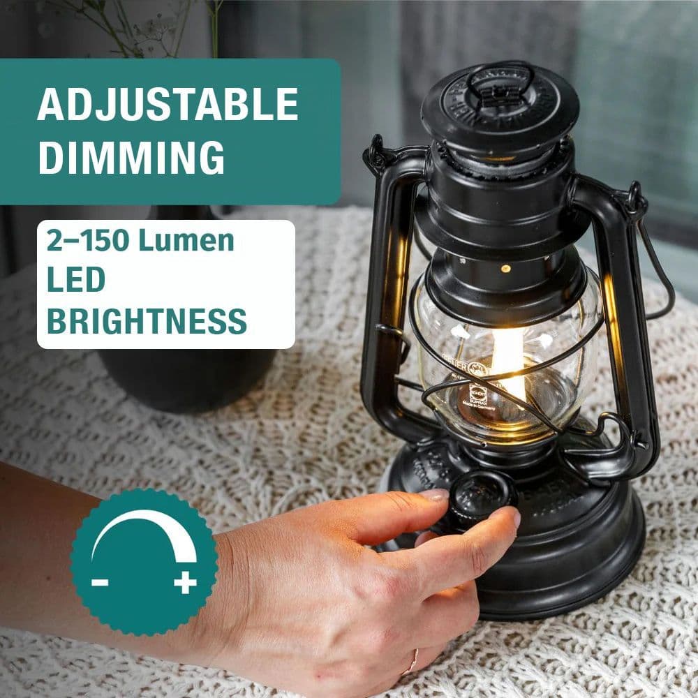 Feuerhand Baby Special 276 LED Hurricane Lantern - Sage Green