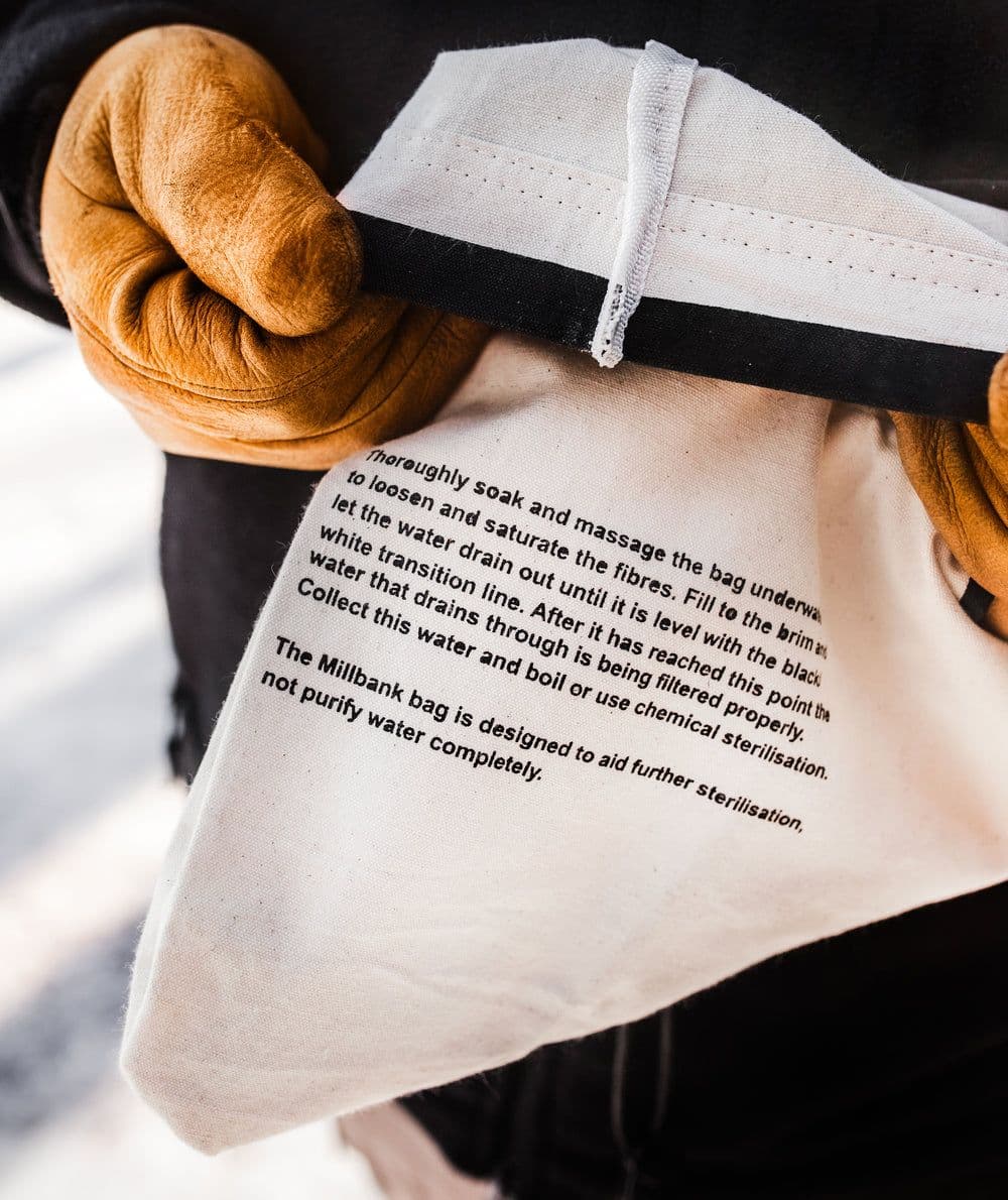 Forest Fundamentals Millbank Bag Water Filter Bag Pre-Filter For The Grayl