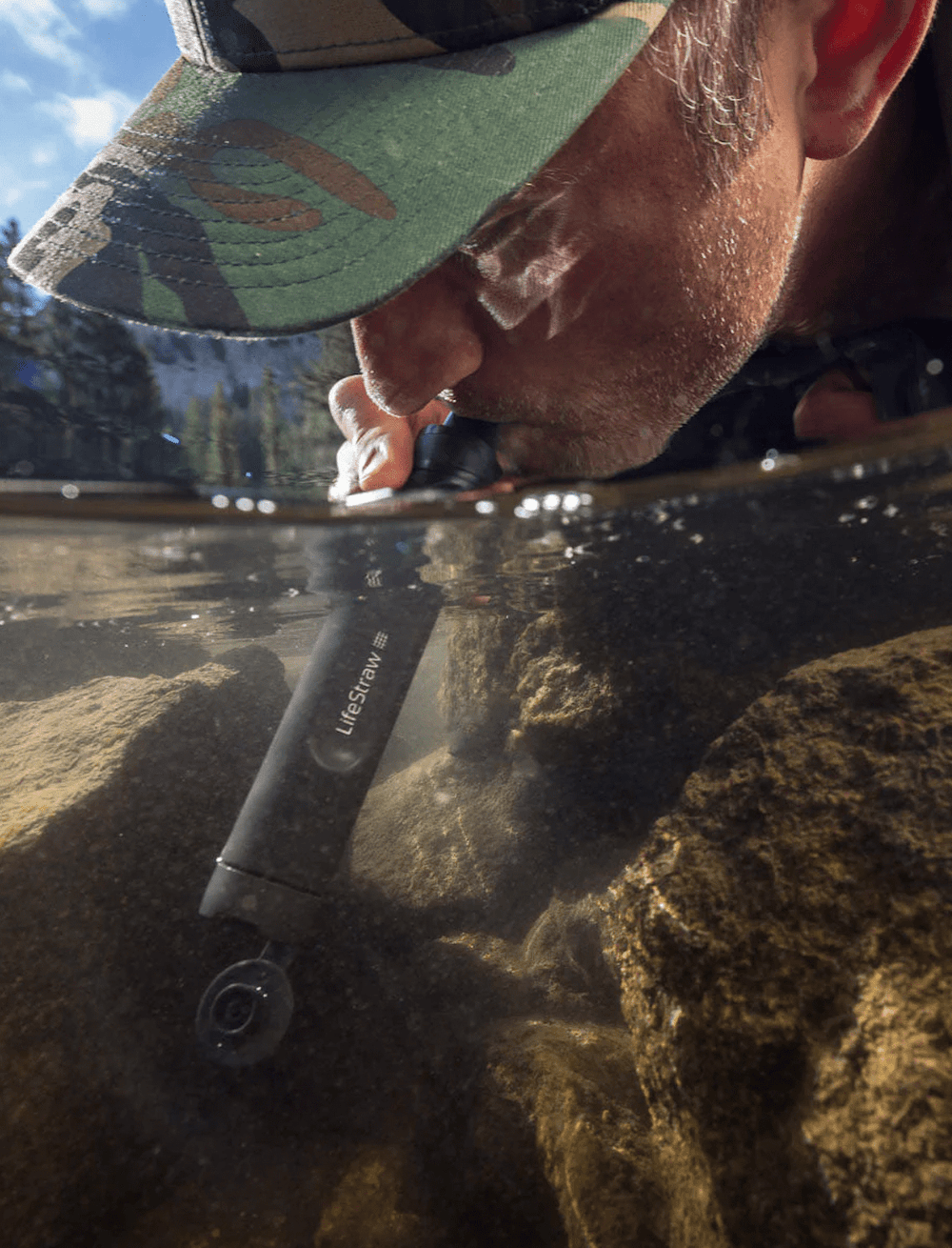 LifeStraw Peak Series Personal Water Filter Straw - Mountain Blue