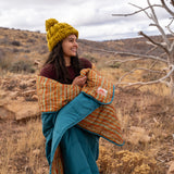 Kelty Biggie Blanket - Stormy Blue / Melted Stripes