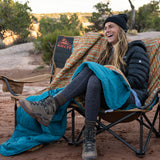 Kelty Biggie Blanket - Stormy Blue / Melted Stripes